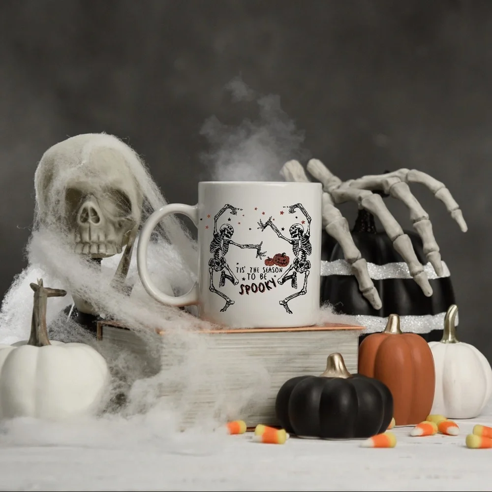 Halloween Dancing Skeleton 11 oz Mug - Picture 2 of 2